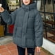 thumbnail image 1 of Puntoco Sudadera Con Capucha De Manga Larga De Color Sólido Para Mujer Que Supera El Cuello Grande Ropa De Algodón De Manga Larga, 1 of 5