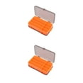 thumbnail image 4 of kurtrusly Fishing Tool Storage Box Solid Color Multi Compartment Replacement Bait Lure Fish Tools Case Organizer Accessories Orange 2Set, 4 of 6