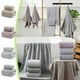 thumbnail image 1 of Set de toallas de baño de terciopelo: extragrande de 70x140 cm, de secado rápido, ultraabsorbente, engrosado, suave gris/morado/café/blanco, duradero, sin esponjoso, paño para el hogar, 1 of 6
