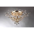 thumbnail image 3 of HomeRoots Decor Ava 6-light Gold 27-inch Crystal Flush Mount, 3 of 5