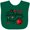 Green, variant on Inktastic Ladybug Hugs with Cute Ladybug and Flowers Boys or Girls Baby Bib