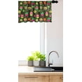 thumbnail image 3 of Ambesonne Muffin Valance Pack of 2, Cupcakes with Whipped Cream, 54"X18", Evergreen and Multicolor, 3 of 4