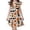 ZC Beige, variant on WAYUTE Girls Halloween Flutter Sleeve Dress Cartoon Pumpkin Print Soft Lightweight A Line Dress for Theme Party Casual Outdoor,White,Size 7-8 Y