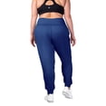 thumbnail image 4 of INERZIA 2 Pack Womens Plus Size Joggers with Pockets Plus Size Sweatpants For Women High Waist Yoga Pants for Gym and Workout Black and Navy 1X, 4 of 5