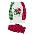 thumbnail image 3 of Meihuid Family Matching Christmas Pajamas Set Long Sleeve Elk Print Tops Plaid Pants XMAS Sleepwear Pjs, 3 of 9