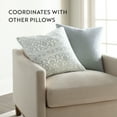 thumbnail image 5 of Noble Linens Elegant Cotton Decor Throw Pillow in Artic Antique Floral Pattern, 5 of 9