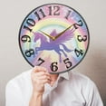 thumbnail image 5 of Beautiful Rainbow Unicorn Wall Clock 12 Inch Silent Non Ticking Battery Operated Easy to Read for Kitchen Living Room, 5 of 8