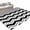 Black gray, variant on Large Area Rugs 8'x10', Black Chevron Carpet Runner Indoor Outdoor Rugs Home Decor Aesthetic, Geometric Turquoise Wavy Striped White Non Slip Mats Washable Accent Rug for Living Room Bedroom