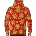 thumbnail image 7 of Fotbe Men's Hoodie with Christmas With Gold Snowflakes Pattern - Kangaroo Pocket Pullover Hooded Sweatshirt, Perfect for Daily Wear, Travel, and Home-4X-Large, 7 of 7