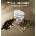 thumbnail image 6 of FeelNeedy Smart Pet Water Fountain No Filter Needed, 3.5L/118oz Wireless Cat Water Fountain with Stainless Steel Bowl,Rechargeable Automatic Water Dispenser for Cats and Kitten, White, 6 of 10