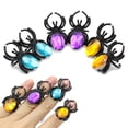 thumbnail image 2 of Party Decoration Rings, 10Pcs Plastic Spider Toys Opening Type Fine Workmanship  For Festival Theme Party, 2 of 8
