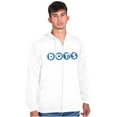 thumbnail image 5 of DOTS Vintage Gumdrops Candy Logo Zip Up Hoodie Men's Women's Brisco Brands M, 5 of 6