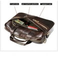 thumbnail image 5 of Men's Briefcases Men's Bags Genuine Leather Handbag for Men Laptop Bag Leather Briefcases Bag Documents Bag Messenger Bag, 5 of 6
