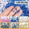 thumbnail image 2 of Uxcell 6 Colors Crushed Glass Irregular Sequins Multicolor Metallic Chunky Glitters, 2 of 7