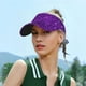 thumbnail image 5 of Balery Purple Glitter Gorra deportiva con visera ajustable para mujer y hombre (talla única), 5 of 7