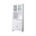 thumbnail image 2 of American Furniture Classics OS Home and Office Buffet and Hutch with Framed Glass Doors and Drawer, Large, White, 2 of 7