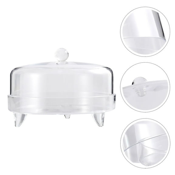 GAXIRE Acrylic Cake Carrier Set with Handle, Clear Cake Storage Container for Easy Transport and Display