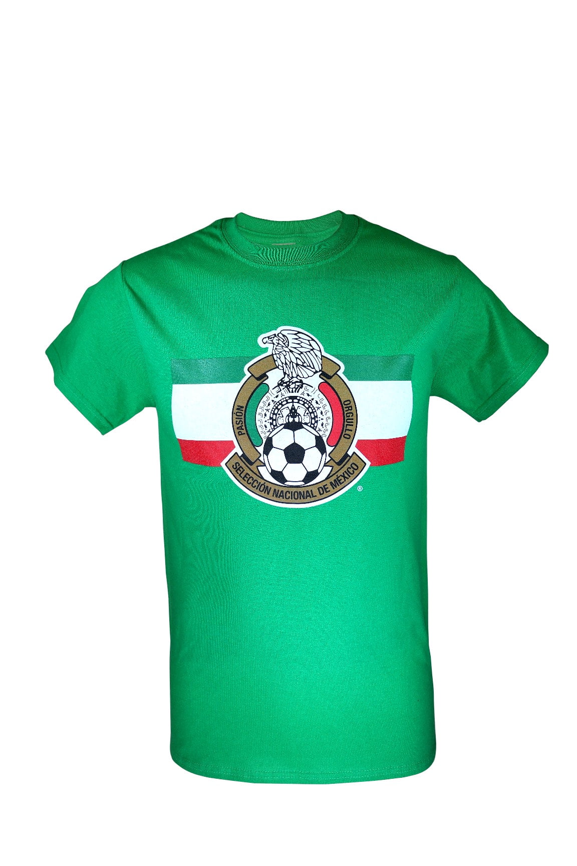 Icon Sports Mexico Soccer T-Shirt Jersey Style Short Sleeve Athletic Country National Football Team Graphic Active Tee Top 