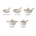 thumbnail image 2 of Juego de ollas y sartenes de 16 piezas Juego de utensilios de cocina antiadherentes con juego de cocina (blanco, 16 piezas), 2 of 5