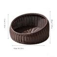 thumbnail image 3 of EGNMCR Tools&Home Improvement Rattan Bed For Indoor CatWicker House Basket With Washable Cushion And Mat For Small Indoor Cats And Dogs cat bed, 3 of 6