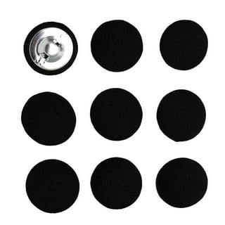 Decorative Cotton Twill Fabric Covered Round Off White Buttons 2 Holes  Sewing Craft - Pack of 50 Pieces