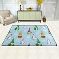 thumbnail image 2 of Dreamtimes Cute Christmas Gnome Non-Slip Area Rug 36"x24", Blue Snowflake Winter Floor Carpet Comfort Floor Mats Decor for Indoor Front Porch,Living Room, Bedroom,Kitchen, 2 of 7