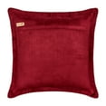 thumbnail image 3 of The HomeCentric Chair Cushion Cover, Red Pack of 2, 20x20 inch (50x50 cm) Throw Pillows, Velvet Maze & Border Throw Pillows For Couch, Geometric Pattern Modern Style Easter - Network, 3 of 3
