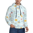 thumbnail image 2 of Fotbe Men's Hoodie with Space With Dino Astronauts Pattern - Kangaroo Pocket Pullover Hooded Sweatshirt, Perfect for Daily Wear, Travel, and Home-Medium, 2 of 7