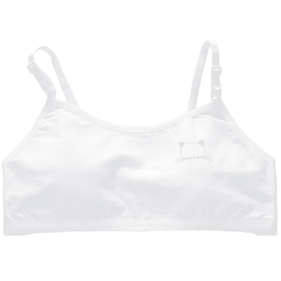 LYMAYTER Teens Girls Seamless Racerback Training Bras Girls Adjustable Spaghetti Straps Sports Bra S-L