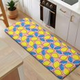 thumbnail image 5 of Yellow Lemon Fruit Leaves Pink Pattern Kitchen Rug Mat,Kitchen Runner Rugs Non Skid Washable,Decorative Kitchen Floor Mats for Kitchen,Sink,Laundry,17"x47.2", 5 of 7
