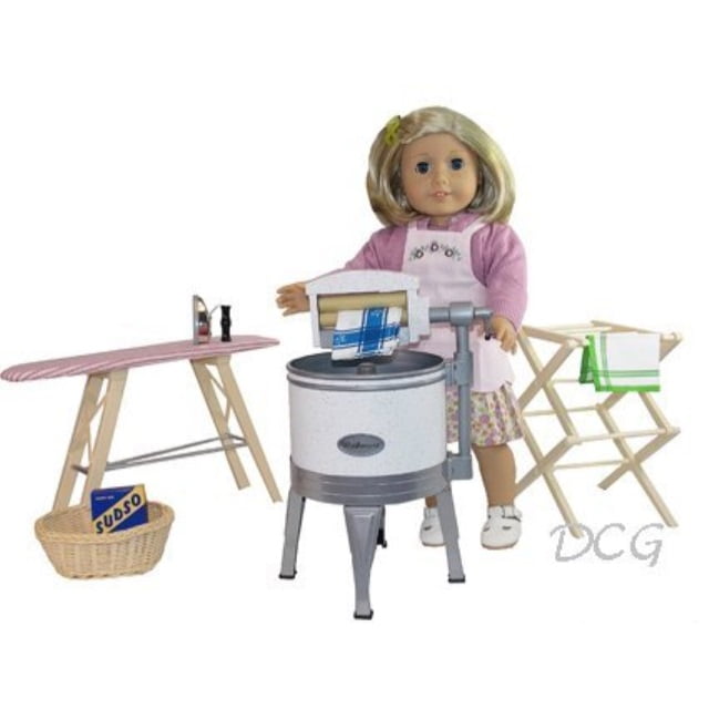 American girl Kit 'Washday Set pour 18" poupées Lave-linge Kit Machine New 