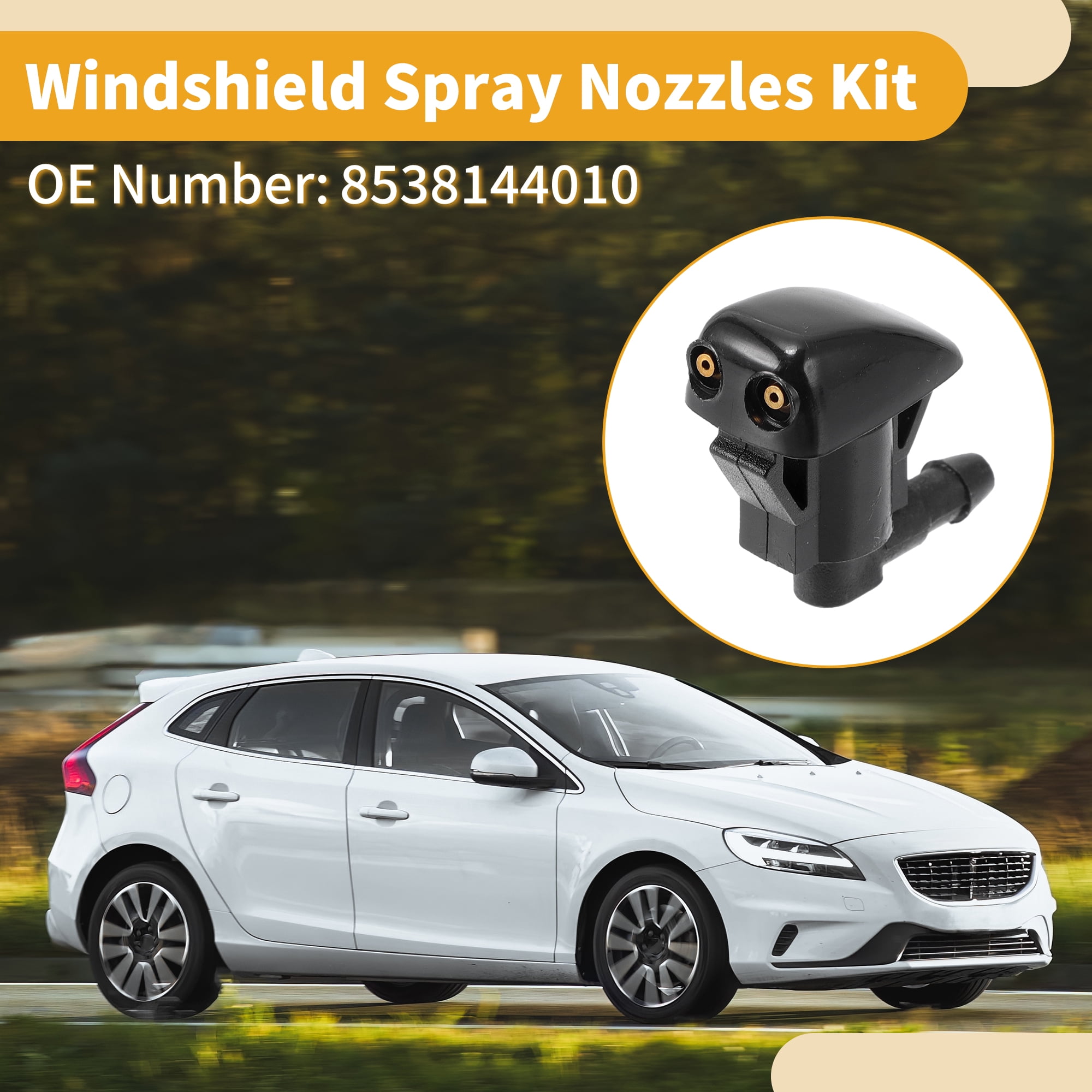 Unique Bargains Windshield Washer Nozzle Kit for Toyota Tacoma 2005-2015