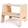 thumbnail image 1 of Step Stool, taburete Woodure de 2 escalones con altura regulable para niños pequeños, 1 of 6