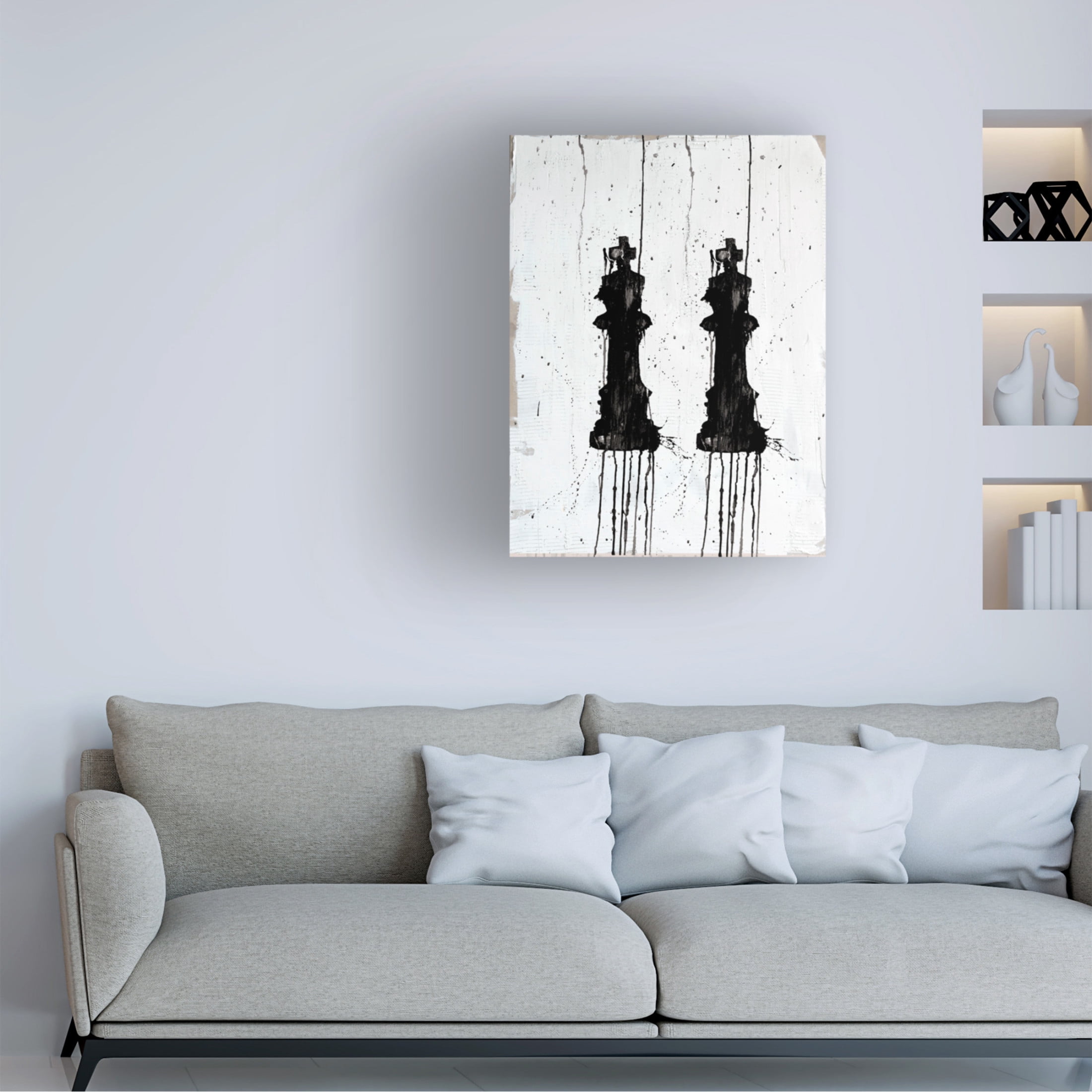 Trademark Fine Art Kent Youngstrom Chess Pieces I Canvas Wall Art