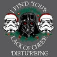 thumbnail image 2 of Men's Star Wars: A New Hope Christmas I Find Your Lack of Cheer Disturbing  Graphic T-Shirt, 2 of 5