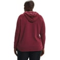 thumbnail image 2 of Under Armour Womens Rival Fleece Hoodie League Red 626/White 2X, 2 of 4