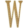 thumbnail image 3 of BalsaCircle 4" Gold Solid Letter W Self-Adhesive Rhinestones Gems Sticker, 3 of 7