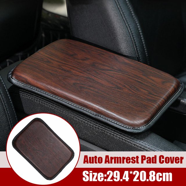 Accesorios para el automóvil Reposabrazos Cojín Cubierta Consola central Caja Cojín de cuero PU Alfombra roja JAMW Sencillez