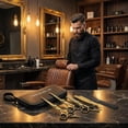 thumbnail image 5 of REGALE Gold Pro Barber Kit 5-Piece Professional Set include Titanium Gold Scissors, Shears, Razor & Comb and Case, Premium Hair cutting kit set, 5 of 8