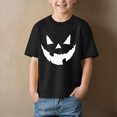 thumbnail image 2 of CAUYDY Girls Boys Halloween Shirt Cute Ghost Shirt Boy Halloween Shirt Kids Pumpkin Fall Short Sleeve Tee Tops,2-3 Y, 2 of 4