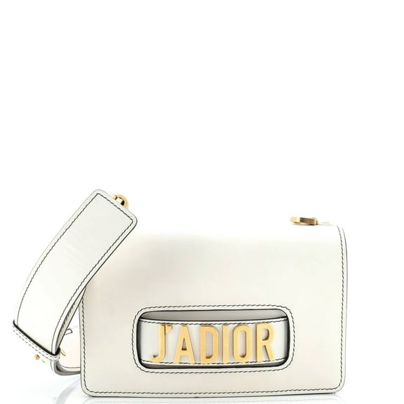 Pre-Owned J'Adior Flap Bag with Strap Leather Medium By Rebag