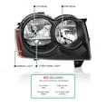 thumbnail image 3 of Spec-D Tuning Black Headlights Compatible with 2005-2007 Jeep Grand Cherokee, Left + Right Head Lights Assembly, 3 of 6