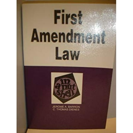 Pre-Owned First Amendment Law (Paperback) 0314025812 9780314025814
