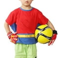 thumbnail image 6 of Tnobhg 1 Pair Soccer Goalie Goalkeeper Gloves with Strong Grip Palms Breathable Impact Resistant Children Football Gloves Sports Supplies, 6 of 7