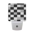 thumbnail image 6 of Yayeee LED Night Light for The Home Plug in With Light Sensors 2 Pack, Black and Gray Plaid Pattern, 6 of 6