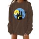 thumbnail image 2 of ICHUANYI Liquidación Mujeres Clásico Estampado de Halloween Cuello Redondo Manga Larga Suelta Sudadera Tops ICHUANYI WER202308244948, 2 of 7