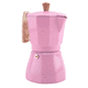 thumbnail image 3 of Cafetera italiana de café con leche y moca, cafetera de café expreso Moka, cafetera de percolador, estufa, 300 ml, color rosa, 3 of 4