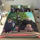 thumbnail image 1 of La Familia Addams 3 Conjunto de sábanas temático, trío de piezas, cómodo y amigable con la piel, diseño único, regalo de decoración para el hogar para familiares, amigos y fans,173cm *218cm, 1 of 6