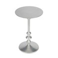 thumbnail image 2 of Butler Zora Silver Iron Pedestal End Table, 2 of 7
