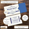 thumbnail image 3 of 500 Cashier Depot Key Card Envelope/Sleeve "" Welcome Guests"" 2-3/8"" x 3-1/2"" Sturdy 24lb White Paper, 500/Box (Blue), 3 of 5